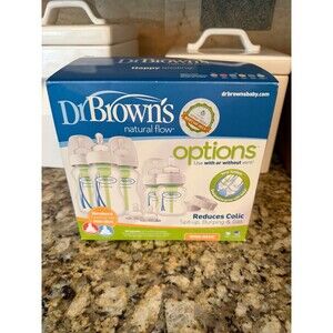 Set of 5 Dr. Brown's Options Wide-Neck Bottles - Never Used
